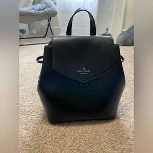 Black Kate Spade backpack purse
